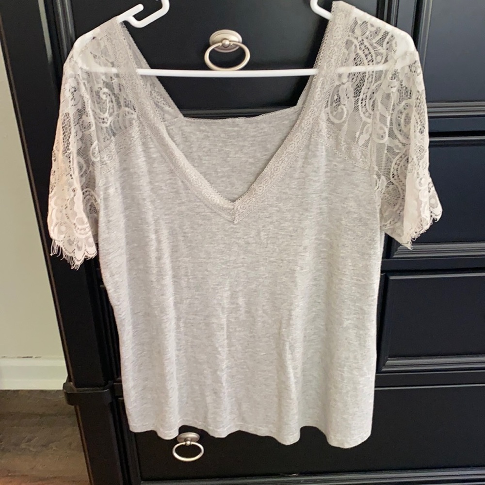 Light gray lace shirt